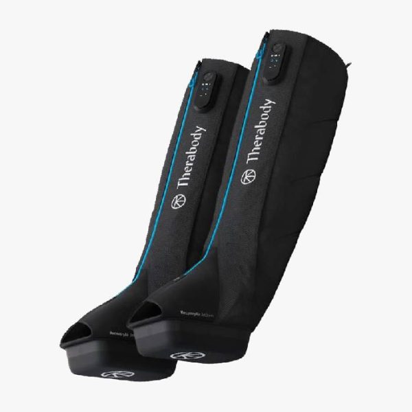 Therabody RecoveryAir JetBoots Massage Compression Boots - Leg Compression Sleeve & Foot Massager for Circulation and Pain Relief, Muscle Recovery, Swelling and Stiffness in Knee & Calf (Small)
